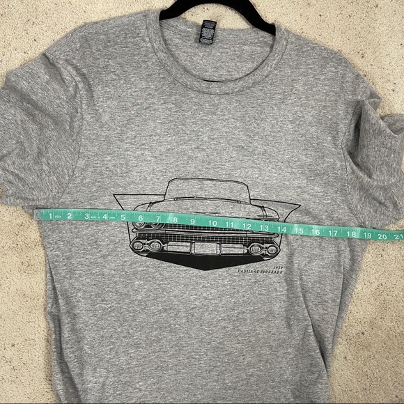 Grey Cotton/Polyester Cadillac S/S T-shirt - Picture 6 of 7
